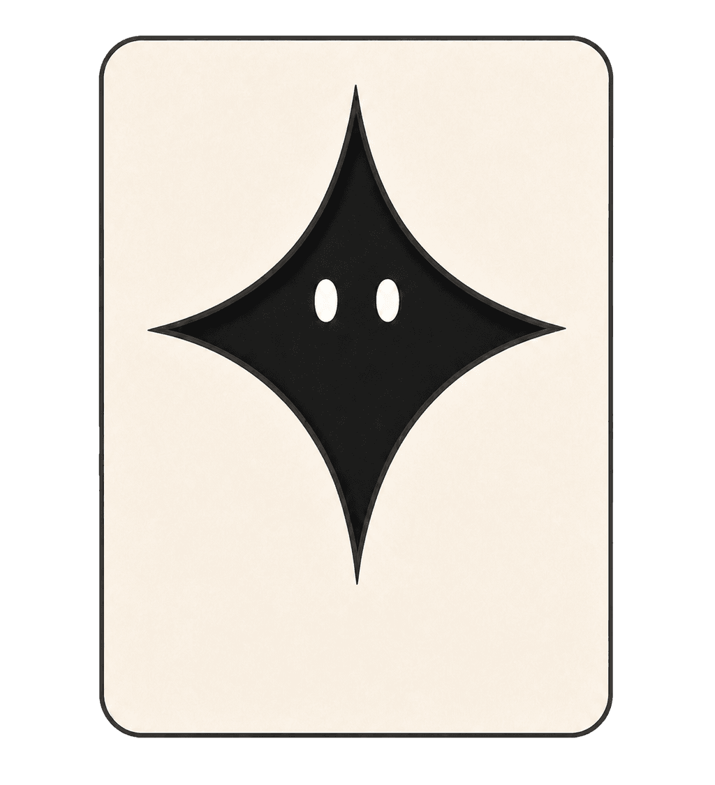 Seekable logo on a textured card
